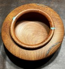 Beautiful Mesquite And Turquoise Handcrafted Bowl By Richter Of San Antonio