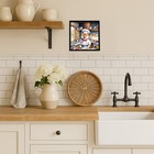 Shiba Inu The Chef Framed Metal Print Dac6326mfp88