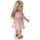Plymor Dsp-90w White Adjustable Doll Stand  Fits 15-21 Inch Dolls