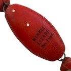 The Hinkle Tackle Co  Antique Hinkle Lizard Red      Unfinished Fishing Lure