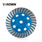 5 6 7  Turbo Row Diamond Grinding Cup Wheel M14 Arbor Angle Grinder Disc Sanding