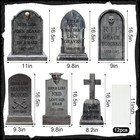 6 Pcs Halloween Graveyard Tombstone Decorations 16 5  Large Tombstone Yard Signs