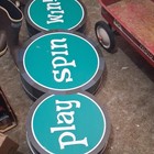 Vintage Neon 2 Sided Sign Video Poker  Slots  Play Spin Win