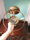 Vintage Brass Hurricane Wall Mount Parlor Light Lamp Base No Shade 5 7 8  Ring