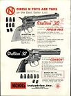 1957 Paper Ad 4 Pg Nichols Stallion 45 Mark Ii 38 Cowboy 22 Toy Cap Gun Pistol 