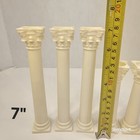 Wilton Grecian Cake Pillars Total Lot Of 7   3- 7  Pillars   4- 5  Pillar Tiers