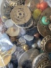 Huge Lot Of Vintage Jewelry Bezels Clips Brooches Costume 
