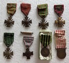 Lot Of 8 Ww1 Original French Medals