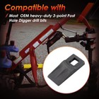 3 Point Auger Cutting Edge W  Screws Fit Most Heavy Duty Post Hole Digger Augers