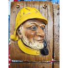 Vintage Orzeck Sailor Plaques Nautical Chalkware Captain Salty Sea 