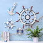 24  Wooden Boat Anchor With Crossbar  Ship Steering Wheel Wall D  cor Beach Decor