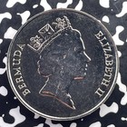 1988 Bermuda  1 Dollar Lot c5495 High Grade  Beautiful  Km 55