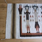 Mid Century Southwestern Woven Multicolor Yei Rug 31   62 