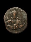 Coin Of The Holy Land  Byzantine Class A3 Image Of Christ Follis  Ca 1028 Ad 