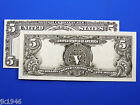 Reproduction  5 1899 Silver Us Paper Money Currency Copy