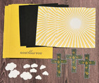 Stampin Up Greeting Card Kit  lot Of 4 W env  Cross Clouds Easter Religious
