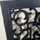 Antique Cast Iron Heat Grate Register Vent Cover Ornate Victorian 12x14