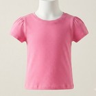 Nwt Girls 18m Pink Cotton T-shirt Kids Short Sleeve Crewneck Lightweight Summer