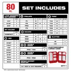 Milwaukee 48-32-4094 Shockwave Impact Duty Driver Bit Set - 80 Pc