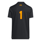 Adidas Graph V Neck Short Sleeve Replica Jersey Youth Boys Black  Ht6611-a