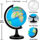5 5  World Globe For Learning  Educational Rotating World Map Globes Mini Siz   