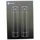 Hexclad Hexmill Salt   Pepper Grinder Set Adjustable Ceramic Mills 