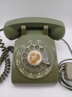Vintage 1968 Western Electric 500 Bell Systems Green Rotary Desk Phone Untested