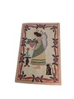 Primitive Hand Hooked Rug Barbara Bourgeau Richards  robin  Vintage Folk Art Rug