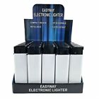 50 Pack Refillable Cigarette Lighters Solid White Color - Wholesale