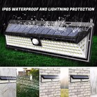 118 Led Solar Power Lights Outdoor Pir Motion Sensor Garden Security Wall Lamp