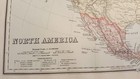 Antique Colored Map gray s - North America - The National Atlas 1893