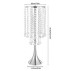 10 Pcs Crystal Flower Vases Silver Flower Stand For Wedding Table Centerpieces