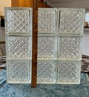 Reclaimed Custom Set Of 9 Weck Window shower Blocks Diamond cross Pattern German