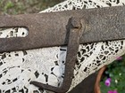 Antique Vintage Gate Latch Hand Forged Iron Hasp Hook Lock Barn Door 8-3 4    Long