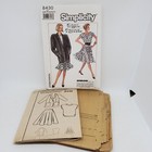 Simplicity 8430 Sewing Pattern Misses Sz 6-10 Circle Skirt Top Jacket 80s