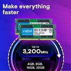 Crucial Ram 16gb Kit  2x8gb  Ddr4 3200mhz Cl22 Laptop Memory Ct2k8g4sfra32a