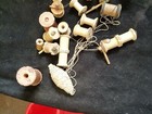 22 Vintage Wooden Sewing Thread Spools Many Have Been Cut And Repurposed