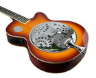Zenison Steel Pan Acoustic Electric Resonator Guitar Single Cutaway Sunburst