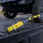 Vulcan Classic Yellow Axle Strap Tie Down Kit - Snap Hook Ratchet Straps