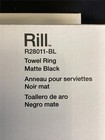   Kohler Rill Towel Ring Matte Black R28011-bl New
