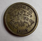 1863 Troy New York Civil War Token Oliver Boutwell Miller Store