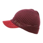 Crochet Winter Visor Beanie Knit Hat Cap Men Women Ski Thick Warm Unisex Acrylic