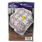 Wedding Ring Bucilla Stamped Cross Stitch Lap Quilt Fabric  43220 45x45 New Read