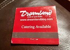 Dreamland Bar-b-que Ribs  Alabama georgia florida  Full Unstruck Matchbook