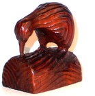 Old Kiwi Bird Hand Carved Wood Art Sculpture Statue Figurine Vintage Antique Vg