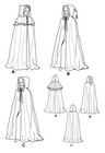 Sewing Pattern Womens Costume Cloak Cape Hood Medieval Renaissance Cosplay 5794