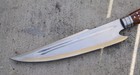 38    Spear Hand Forged Leather Sheath Back Strap Wood Handle