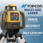 Topcon Self-leveling Rotary Laser Receiver W  Tripod   Inch Grade Level Rod