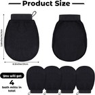 Tatuo 4 Pieces Korean Exfoliating Mitts Deep Exfoliating Gloves Body Scrubber Fo