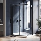 Elegant Neo-angle Frameless Shower Door 36 5  W X 72  H Corner Shower Enclosure